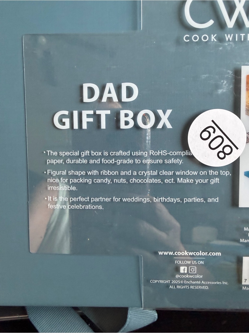 CWC Dad Gift  Snack Box - Blue - Picture 5 of 5
